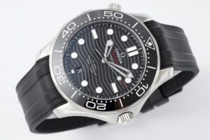 Seamaster Diver 300M ZF 1:1 Best Edition Black Ceramic Black Dial on Black Rubber Strap A8800 - Image 3