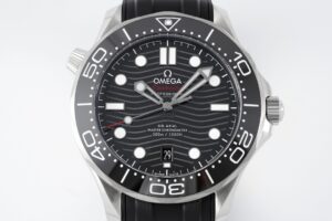 Seamaster Diver 300M ZF 1:1 Best Edition Black Ceramic Black Dial on Black Rubber Strap A8800 - Image 6