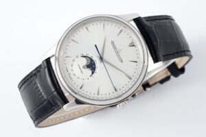 Master Ultra Thin Moon 1368420 SS ZF 1:1 Best Edition White Dial on Black Leather Strap V2 SA925 Super Clone - Image 6