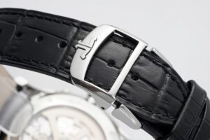 Master Ultra Thin Moon 1368420 SS ZF 1:1 Best Edition White Dial on Black Leather Strap V2 SA925 Super Clone - Image 9