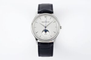 Master Ultra Thin Moon 1368420 SS ZF 1:1 Best Edition White Dial on Black Leather Strap V2 SA925 Super Clone - Image 2