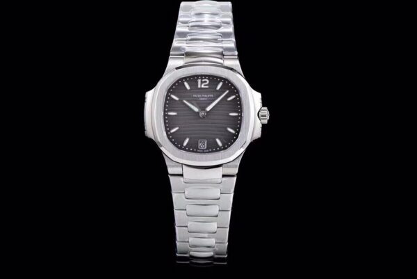 Nautilus 7118 Ladies SS PPF 1:1 Best Edition Grey Dial on SS Bracelet 324CS