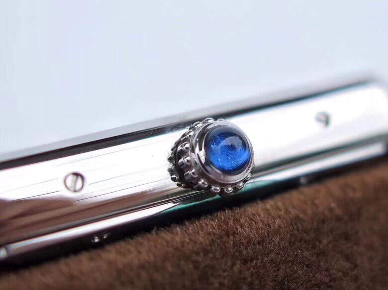 Tank Solo 41mm SS 1:1 Best Edition White Dial on Blue Leather Strap MIYOTA 9015 – Image 8