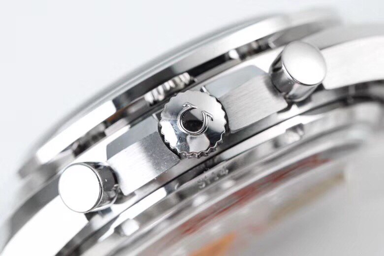 Speedmaster Moonwatch OMF 1:1 Best Edition White Dial Black Hand on SS Bracelet A9900 – Image 8