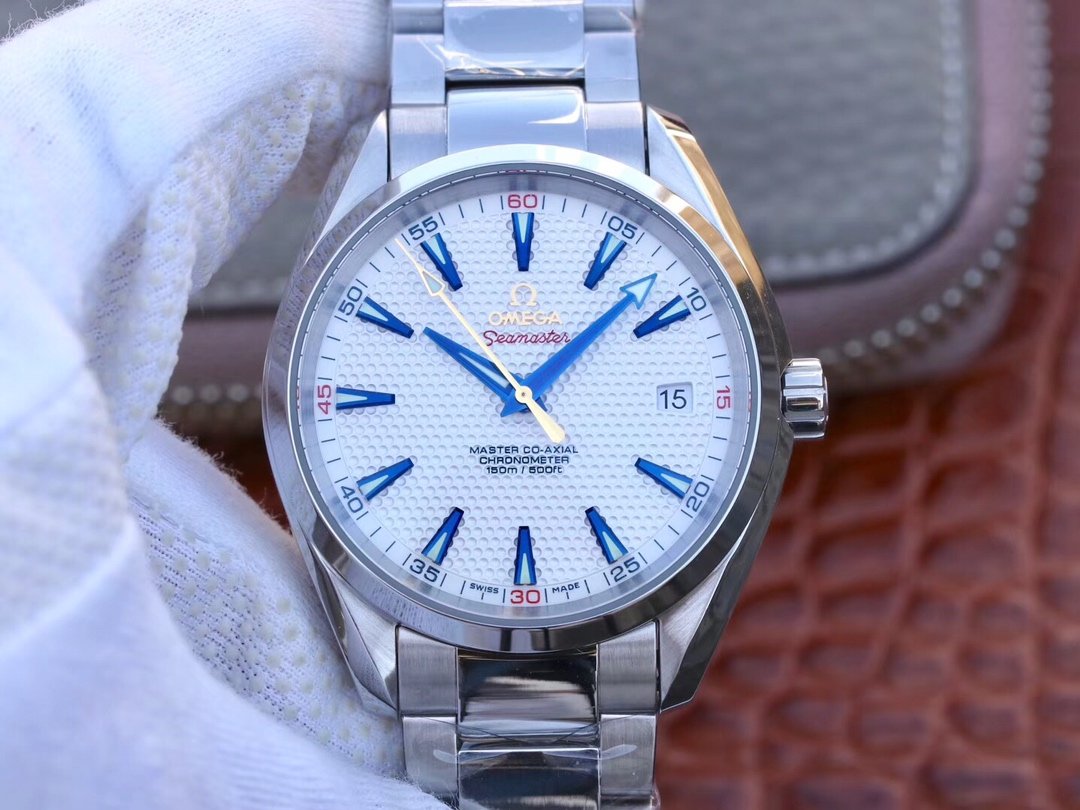 Aqua Terra Master Ryder Cup Edition VSF 1:1 Best Edition White Textured Dial on SS Bracelet A8500 Super Clone