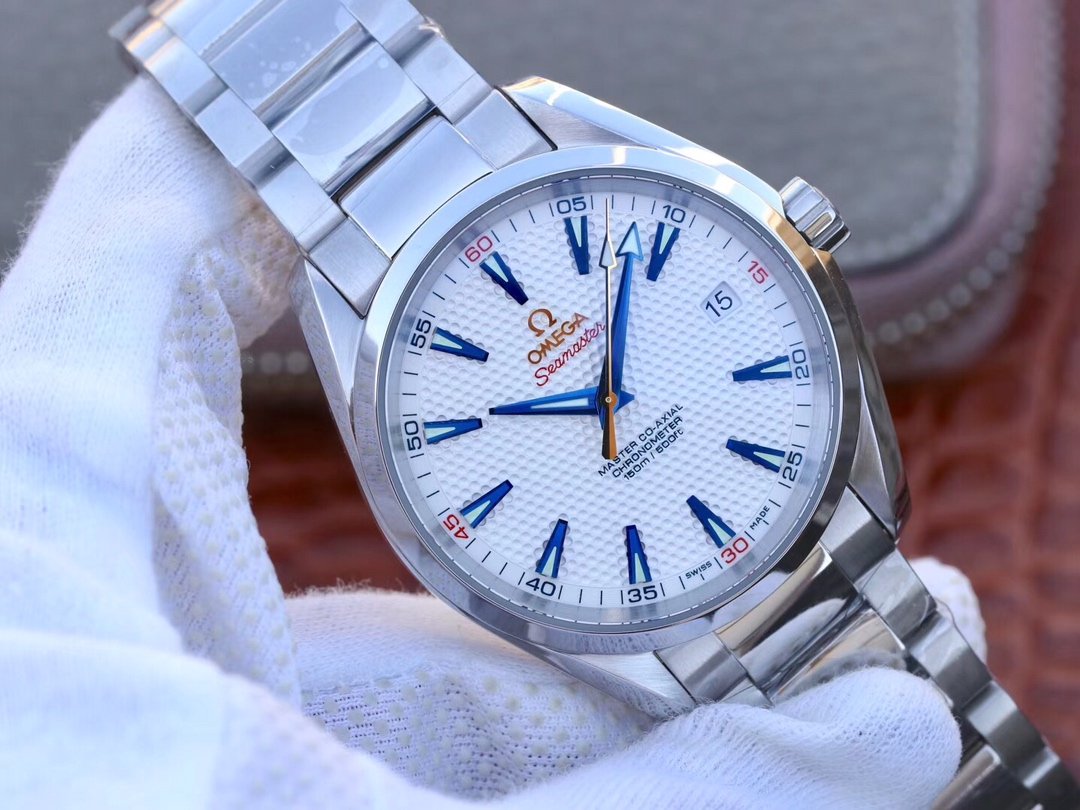 Aqua Terra Master Ryder Cup Edition VSF 1:1 Best Edition White Textured Dial on SS Bracelet A8500 Super Clone – Image 2