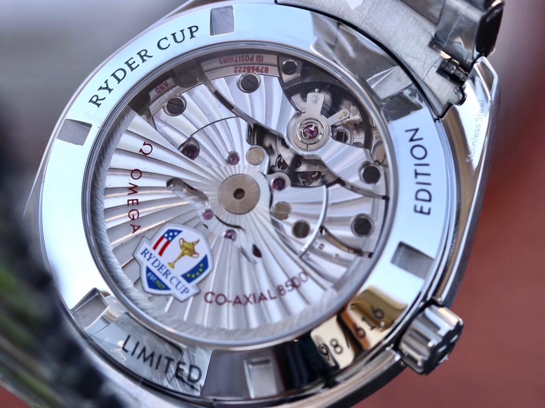 Aqua Terra Master Ryder Cup Edition VSF 1:1 Best Edition White Textured Dial on SS Bracelet A8500 Super Clone – Image 3