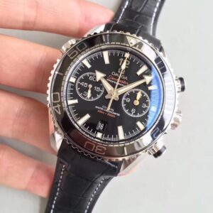 Planet Ocean Master Chronometer Chrono DLC OM 1:1 Best Edition Black Dial - Image 4