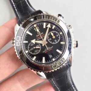 Planet Ocean Master Chronometer Chrono DLC OM 1:1 Best Edition Black Dial - Image 5