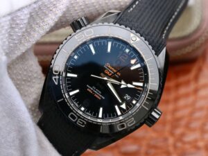 Planet Ocean 45.5mm Big Black Real Ceramic VSF 1:1 Best Edition on Black Rubber Strap A8906 Super Clone - Image 8