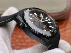 Planet Ocean 45.5mm Big Black Real Ceramic VSF 1:1 Best Edition on Black Rubber Strap A8906 Super Clone - Image 2