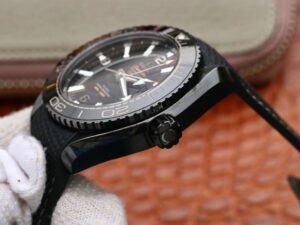 Planet Ocean 45.5mm Big Black Real Ceramic VSF 1:1 Best Edition on Black Rubber Strap A8906 Super Clone - Image 3