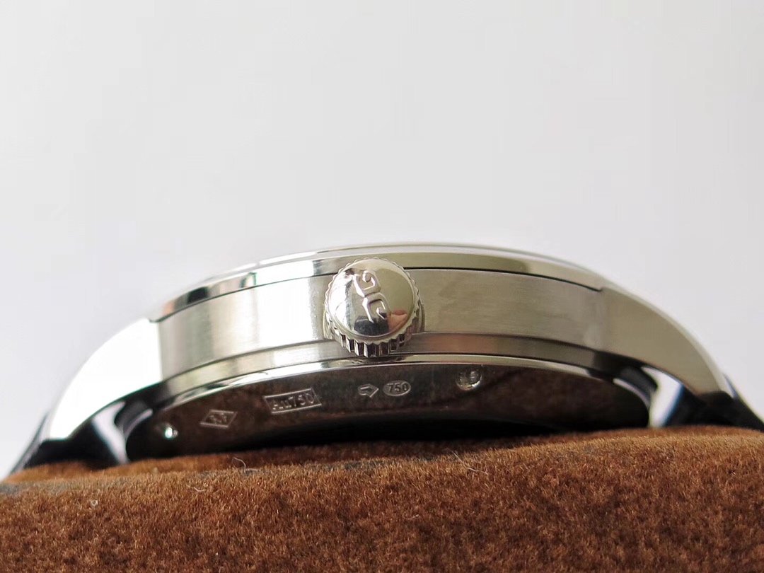 Excellence Series 42mm SS White Dial on Black lizard Leather Strap – Image 4