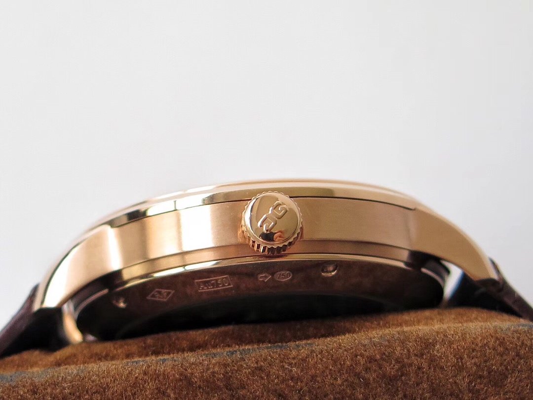 Excellence Series 42mm RG White Dial on Brown lizard Leather Strap – Image 4