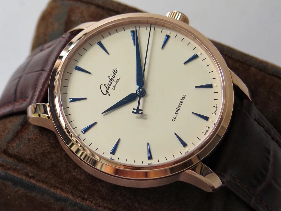 Excellence Series 42mm RG White Dial on Brown lizard Leather Strap – Image 6