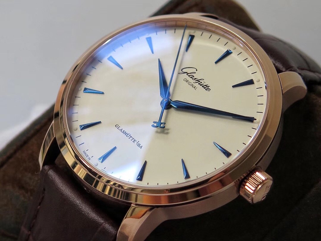 Excellence Series 42mm RG White Dial on Brown lizard Leather Strap – Image 8