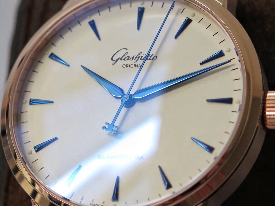 Excellence Series 42mm RG White Dial on Brown lizard Leather Strap – Image 9