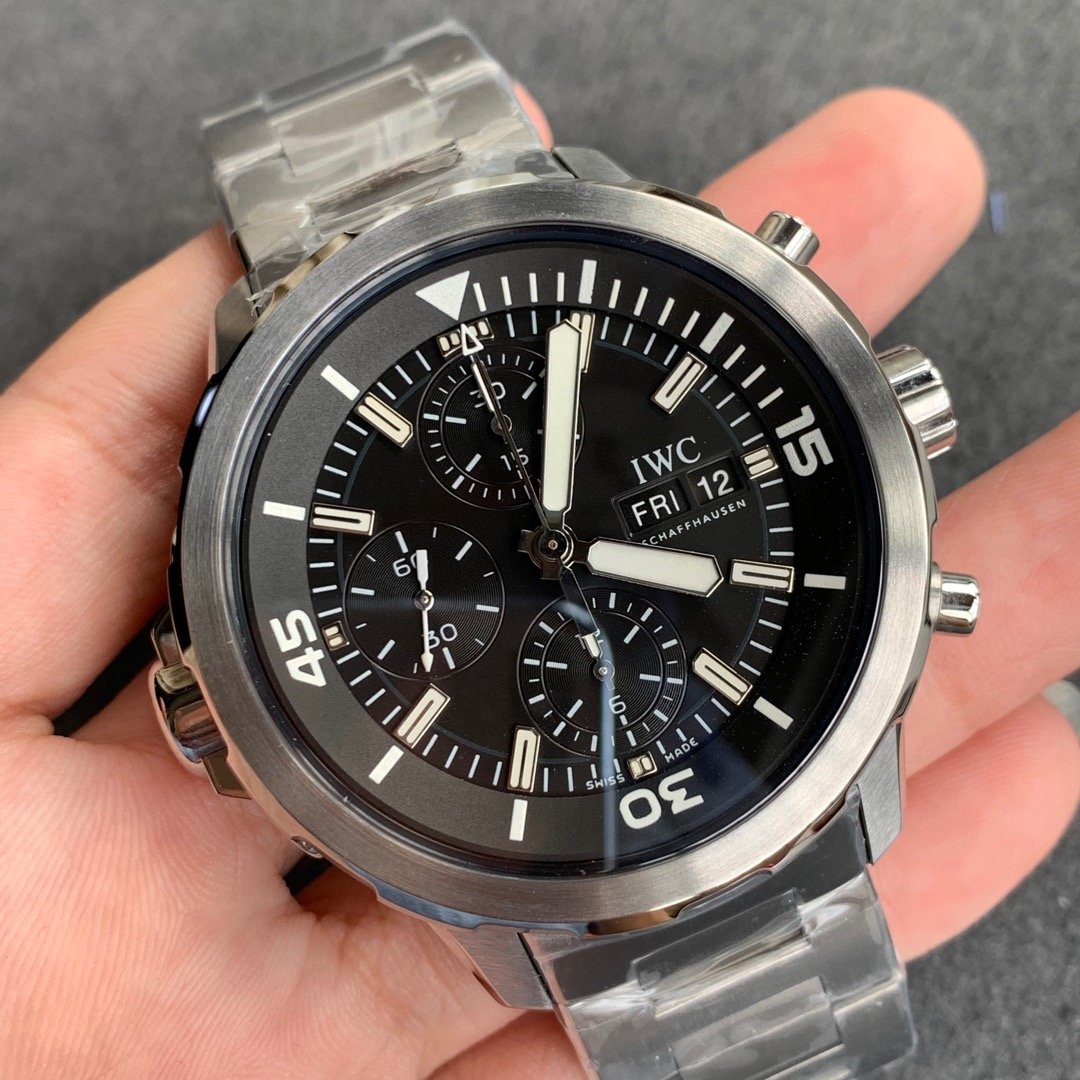 Aquatimer Chrono SS V6SF 1:1 Best Edition Gray Dial on SS Bracelet A7750 – Image 3