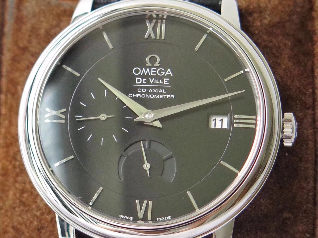 De Ville Prestige Real PR SS ZF 1:1 Best Edition Black dial Black leather strap MIYOTA 9015 – Image 5