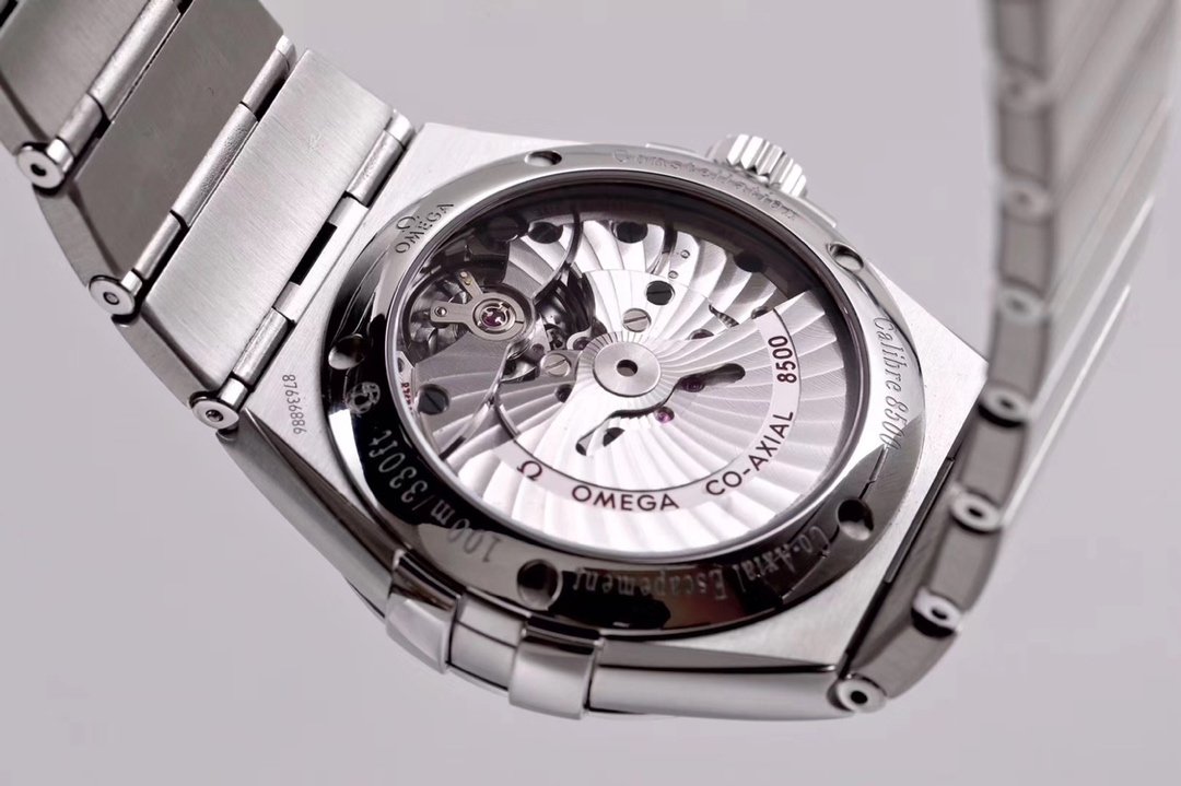 Constellation 38mm SS VSF 1:1 Best Edition Grey Dial Stick Markers on SS Bracelet A8500 Super Clone – Image 3