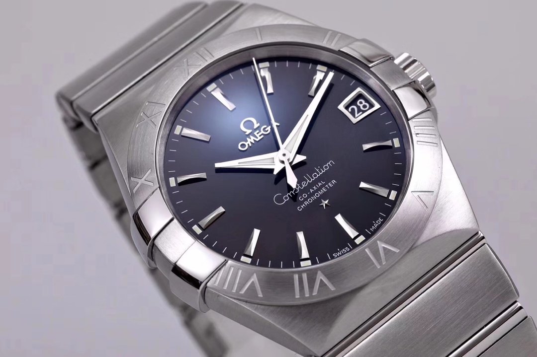 Constellation 38mm SS VSF 1:1 Best Edition Grey Dial Stick Markers on SS Bracelet A8500 Super Clone – Image 9