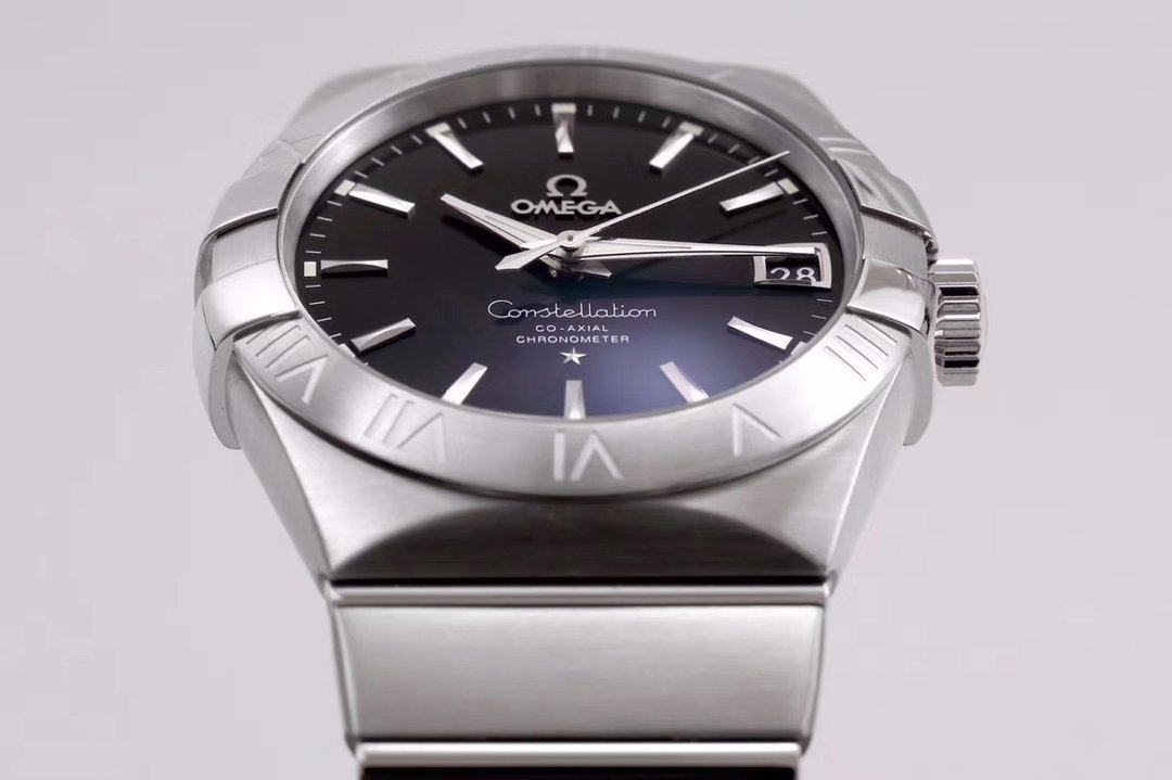 Constellation 38mm SS VSF 1:1 Best Edition Grey Dial Stick Markers on SS Bracelet A8500 Super Clone – Image 2