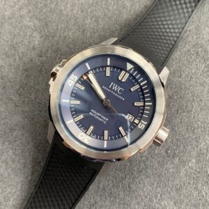 Aquatimer SS IW3290 V6SF 1:1 Best Edition Blue Dial on Black Rubber Strap A2892 - Image 5