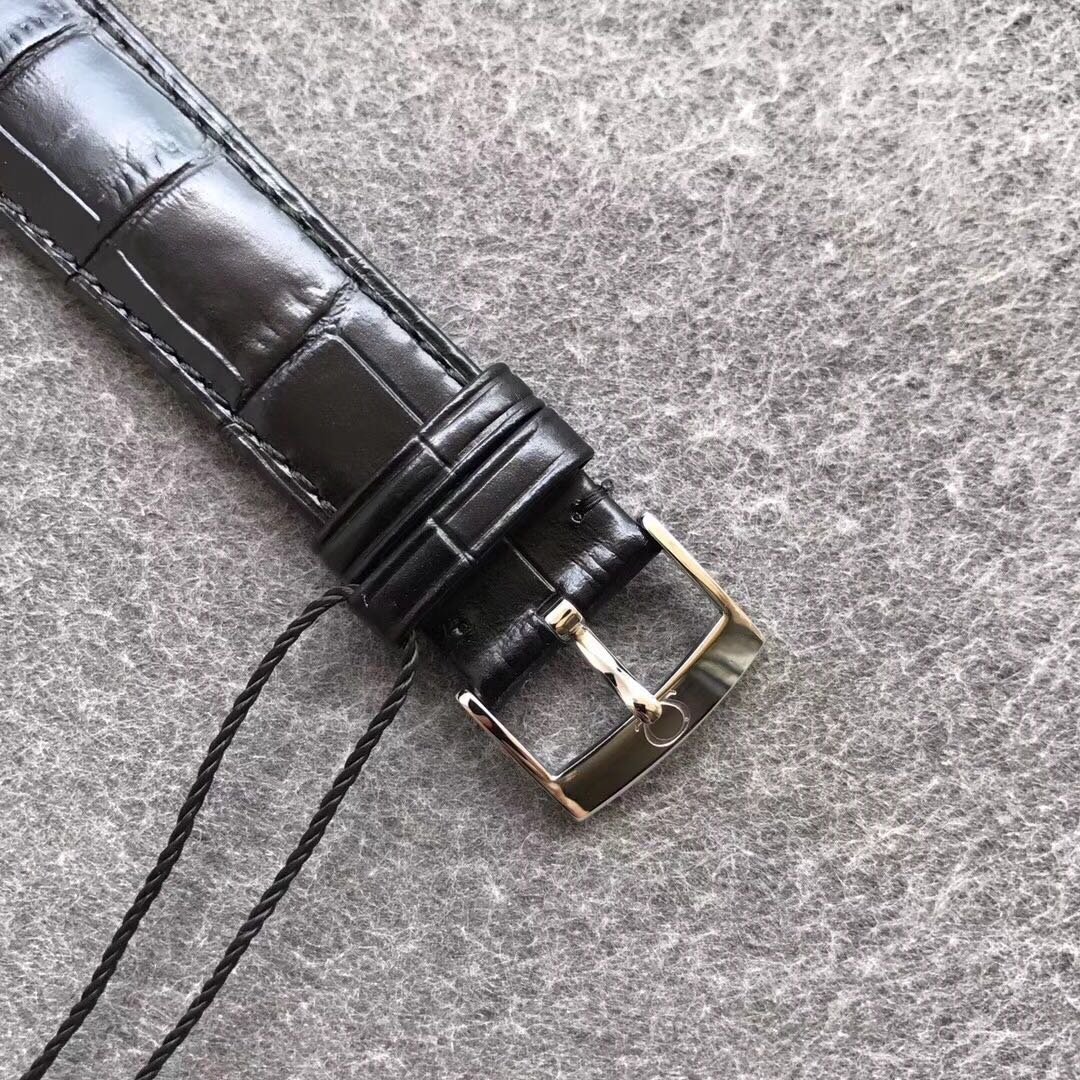 De Ville Prestige Real PR SS ZF 1:1 Best Edition Black dial Black leather strap MIYOTA 9015 – Image 8