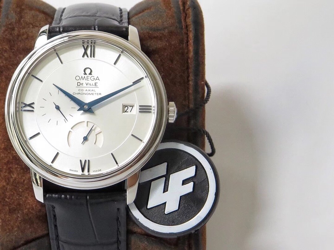 De Ville Prestige Real PR SS ZF 1:1 Best Edition White dial Black leather strap MIYOTA 9015 – Image 2