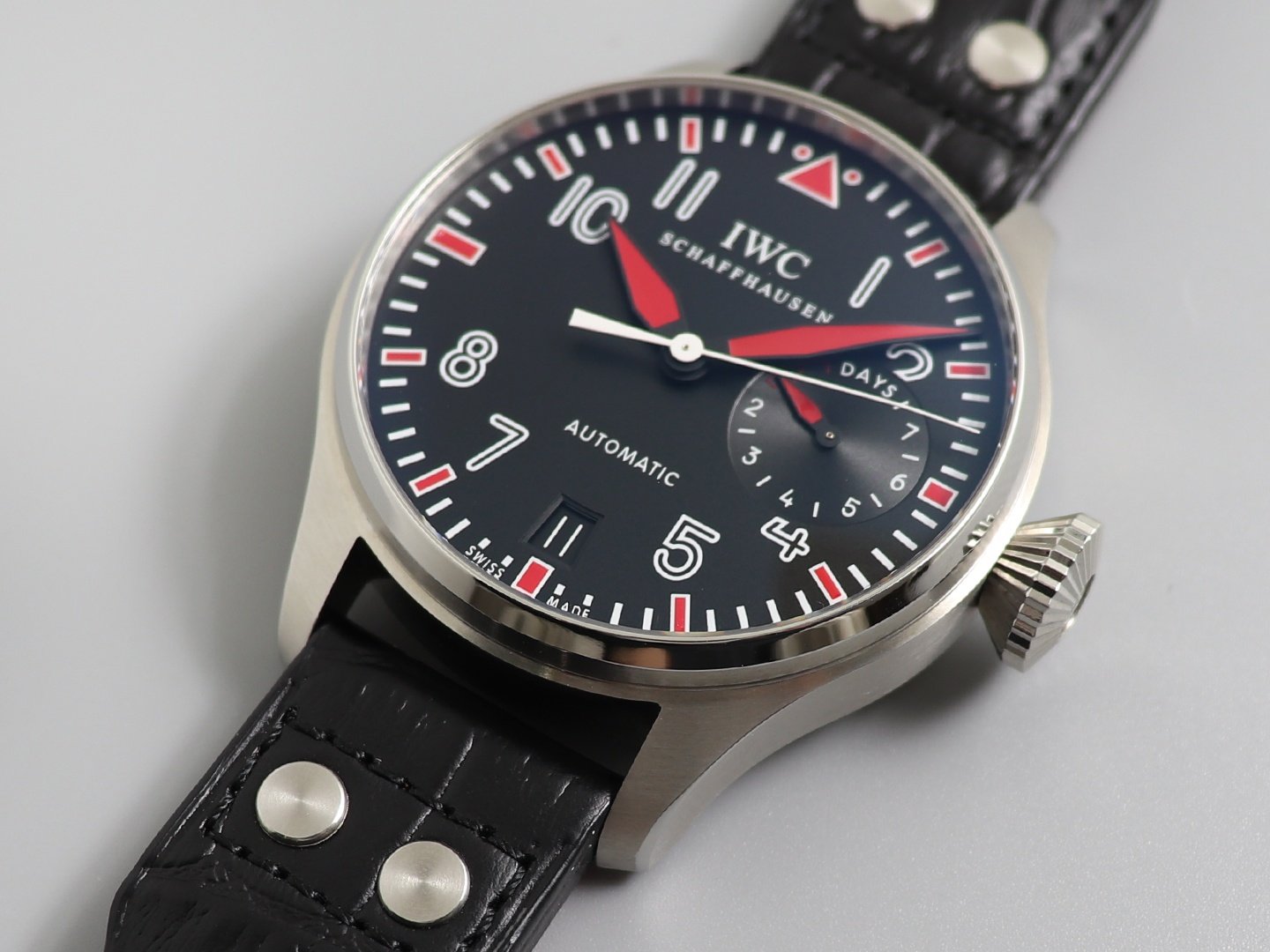 Big Pilot Real PR IW500435 “Muhammad Ali” ZF Best Edition on Black Leather Strap A51111 – Image 2