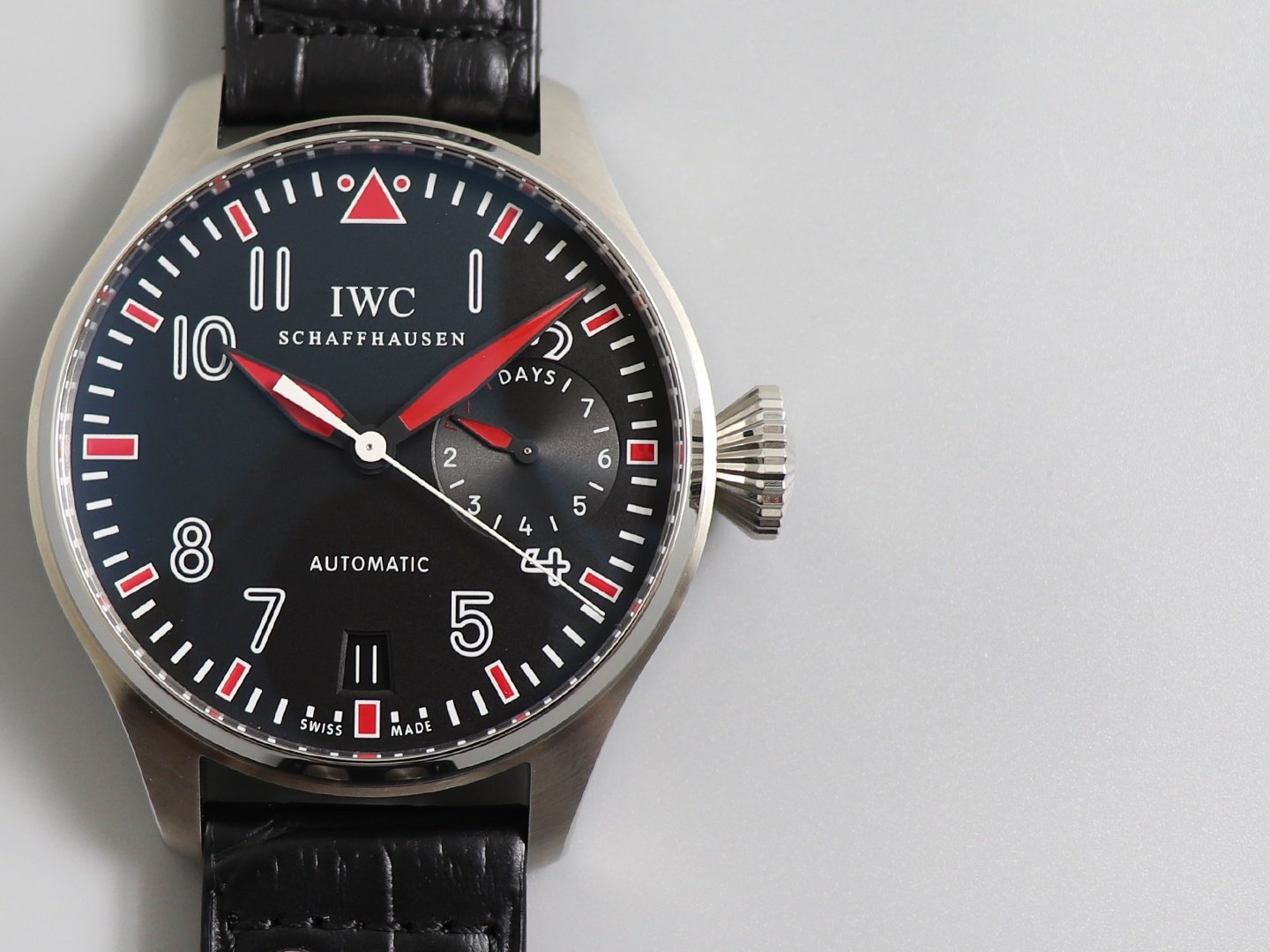 Big Pilot Real PR IW500435 “Muhammad Ali” ZF Best Edition on Black Leather Strap A51111 – Image 4