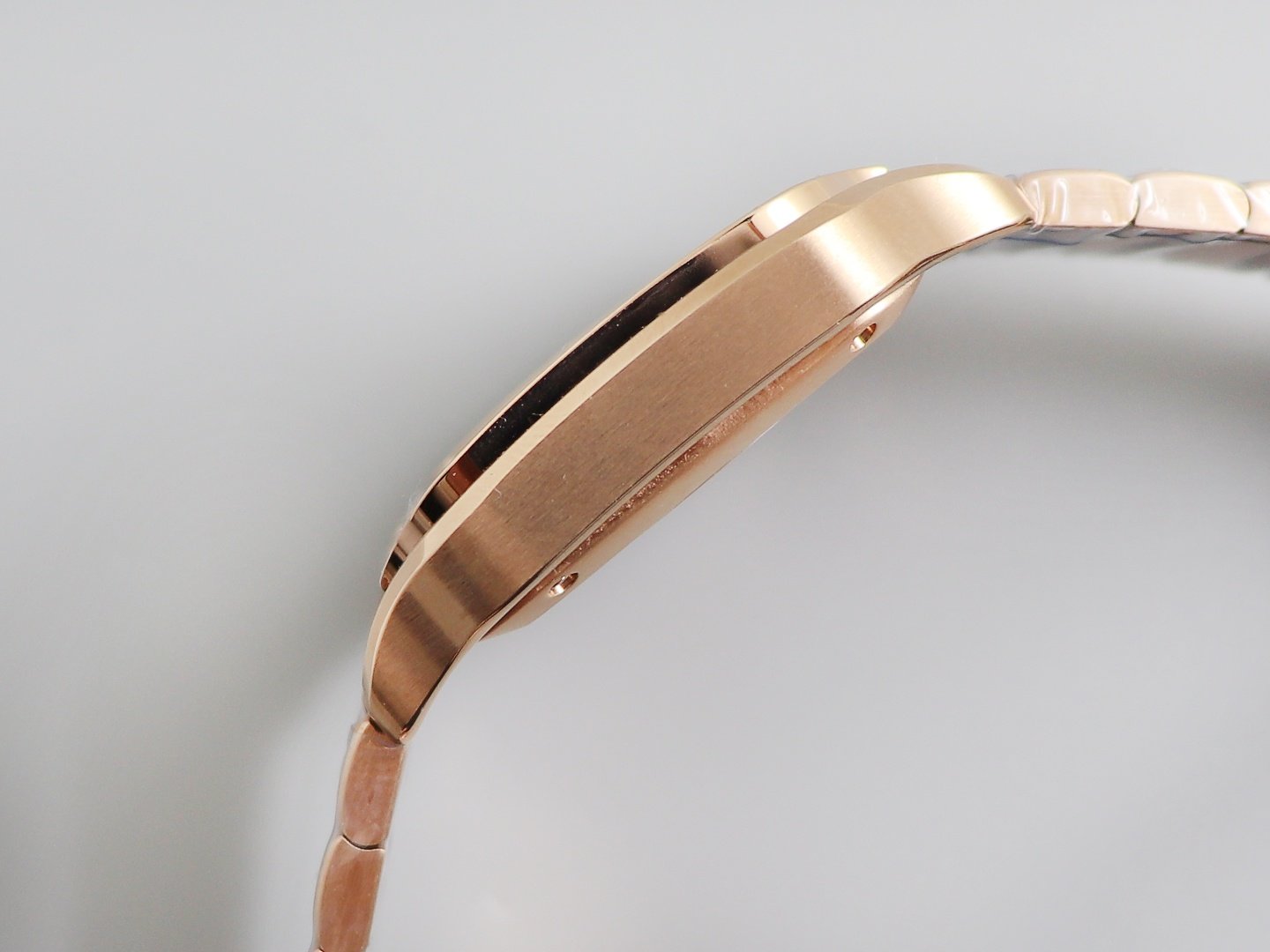 Santos de Cartier 35mm RG BVF 1:1 Best Edition Full Diamond Bezel White Dial on RG Bracelet MIYOTA 9015 – Image 6