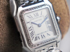 Panthère 22mm BVF 1:1 Best Edition SS White Dial Diamonds Bezel on SS Bracelet Ronda Quartz - Image 3