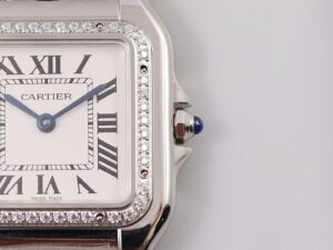 Panthère 22mm BVF 1:1 Best Edition SS White Dial Diamonds Bezel on SS Bracelet Ronda Quartz - Image 4