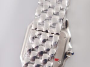 Panthère 22mm BVF 1:1 Best Edition SS White Dial Diamonds Bezel on SS Bracelet Ronda Quartz - Image 7