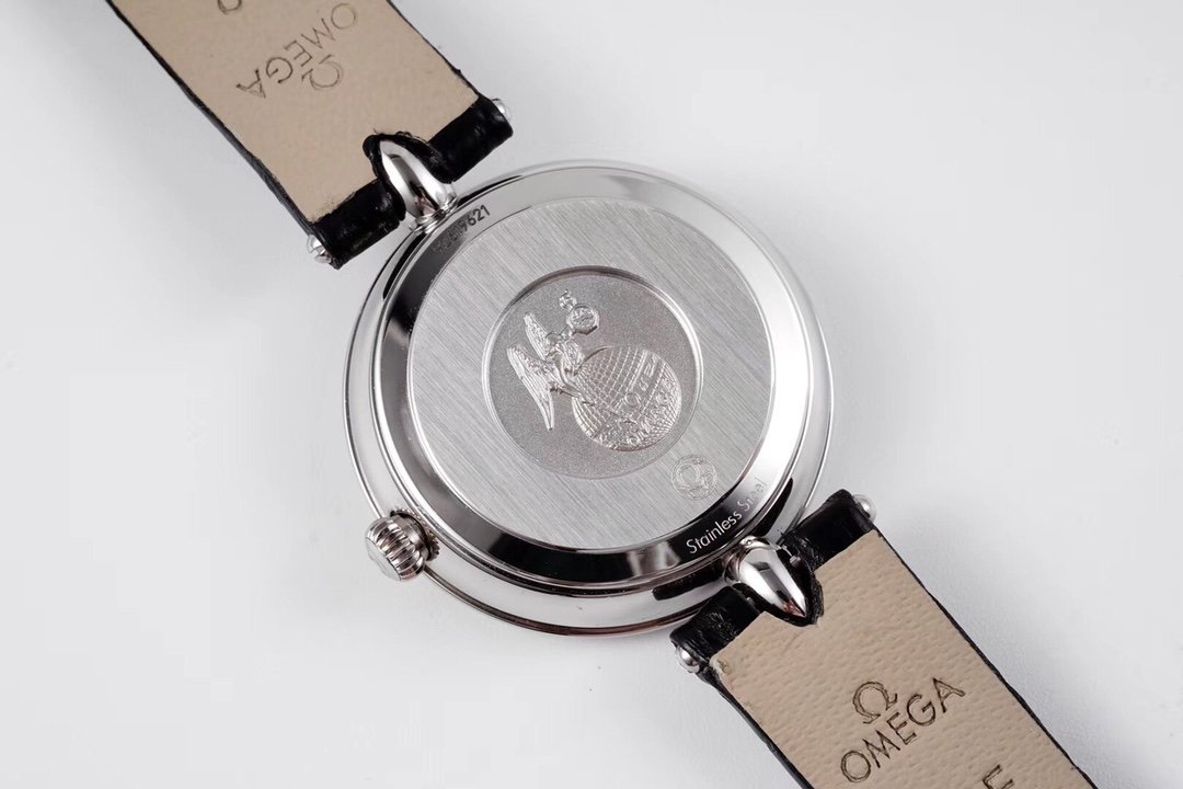 De Ville 27.4mm SS 1:1 Best Edition Black Dial on Black Leather Strap – Image 9