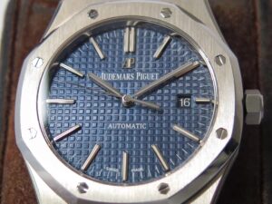 Royal Oak 41mm 15400 SS ZF 1:1 Best Edition Blue Textured Dial on SS Bracelet A3120 V3 - Image 5