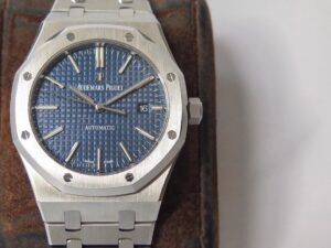 Royal Oak 41mm 15400 SS ZF 1:1 Best Edition Blue Textured Dial on SS Bracelet A3120 V3 - Image 9