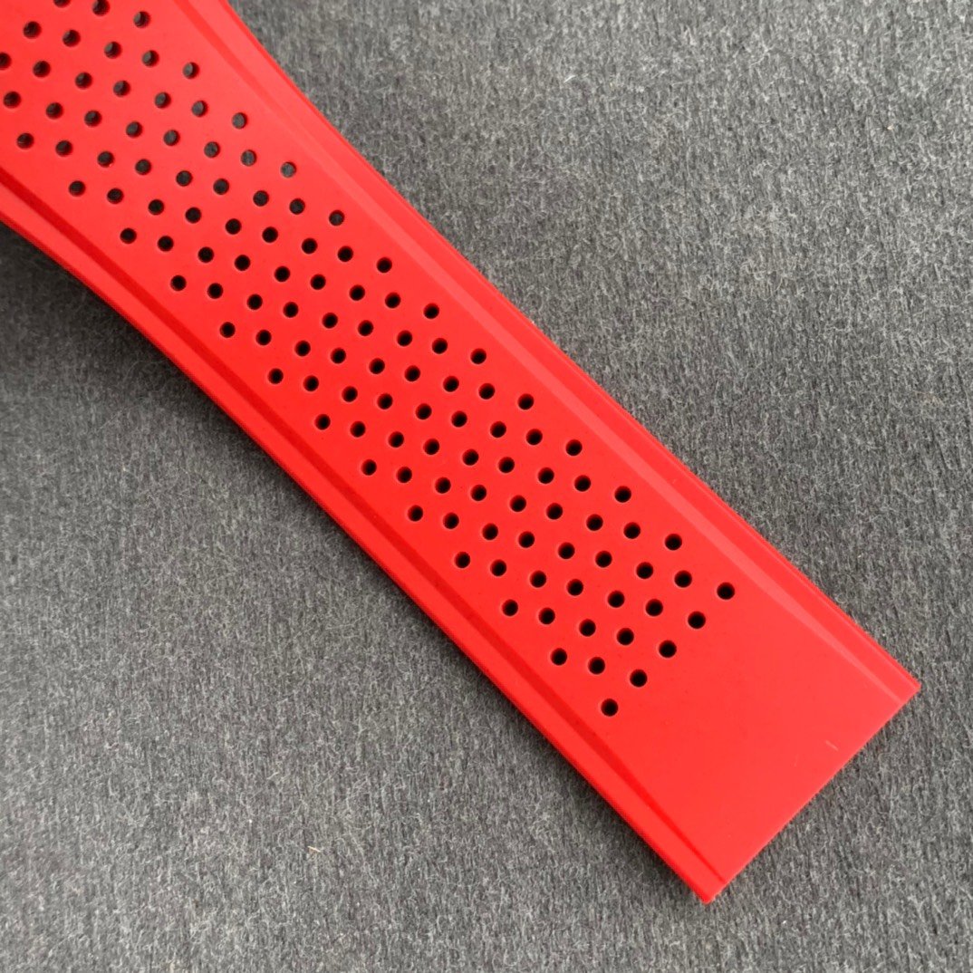 Calibre Heuer 01 Chrono SS/PVD XF 1:1 Best Edition Skeleton Dial Red Hand on Red Rubber Strap A1887 – Image 7