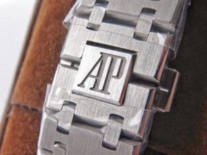 Royal Oak 41mm 15500 SS ZF 1:1 Best Edition Gray Textured Dial on SS Bracelet SA4302 Super Clone V3 - Image 7