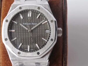 Royal Oak 41mm 15500 SS ZF 1:1 Best Edition Gray Textured Dial on SS Bracelet SA4302 Super Clone V3 - Image 8