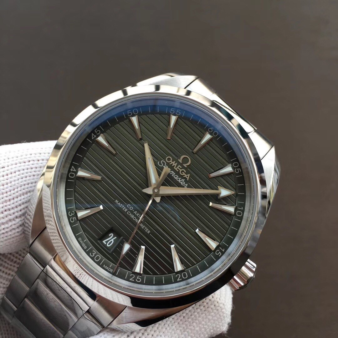 Aqua Terra 150M Master Chronometers VSF 1:1 Best Edition Green Dial on SS Bracelet A8900 Super Clone – Image 2