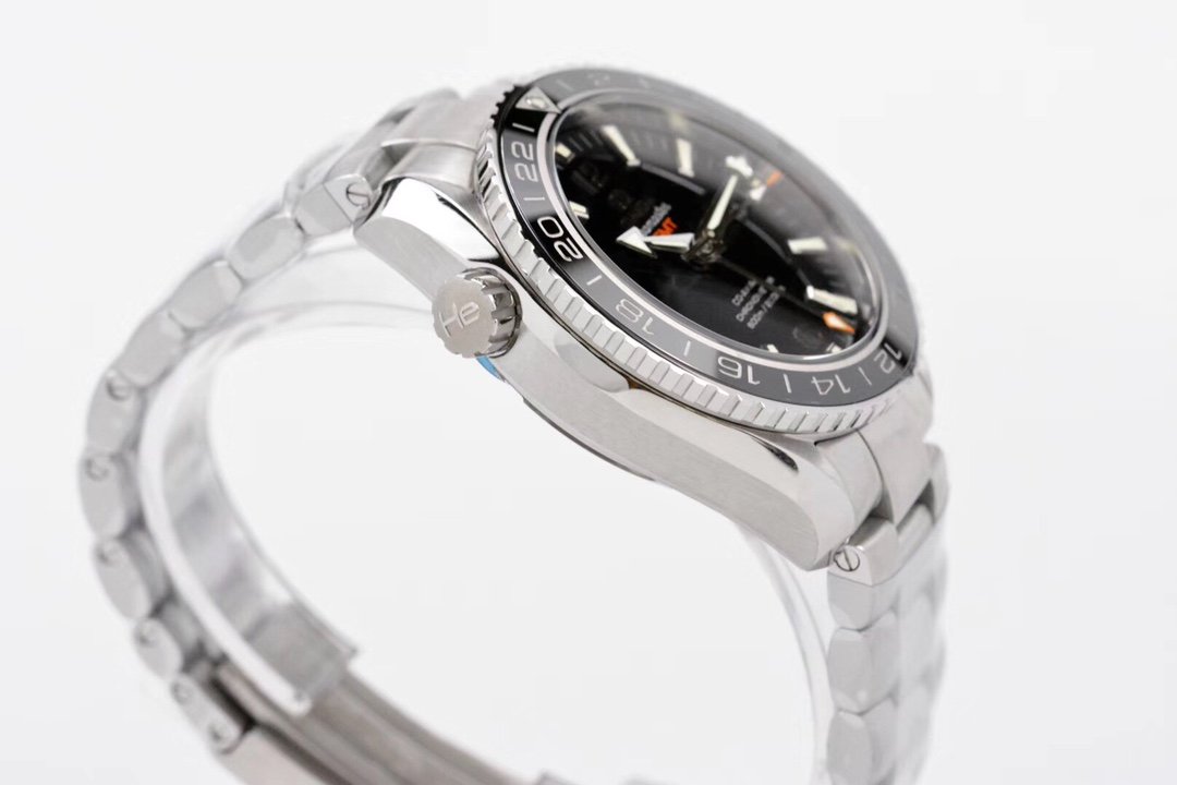 Planet Ocean 600M GMT 43.5mm VSF 1:1 Best Edition Black Dial on SS Bracelet A8605 Super Clone – Image 5