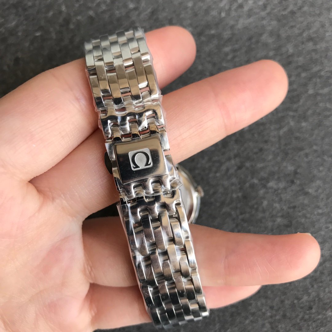 De Ville 27.4mm SS 1:1 Best Edition RG Mother Of Pearl Dial on SS Bracelet – Image 5