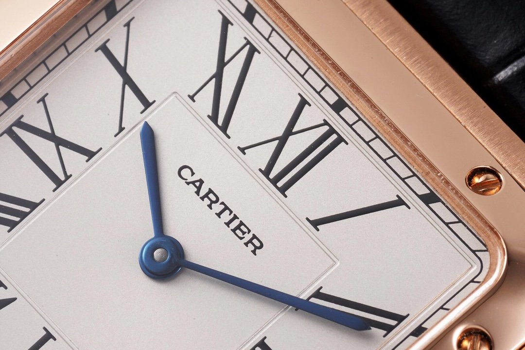 Santos De Cartier 38mm Mens Black RG/LE Wht F1 Swiss Quartz – Image 6