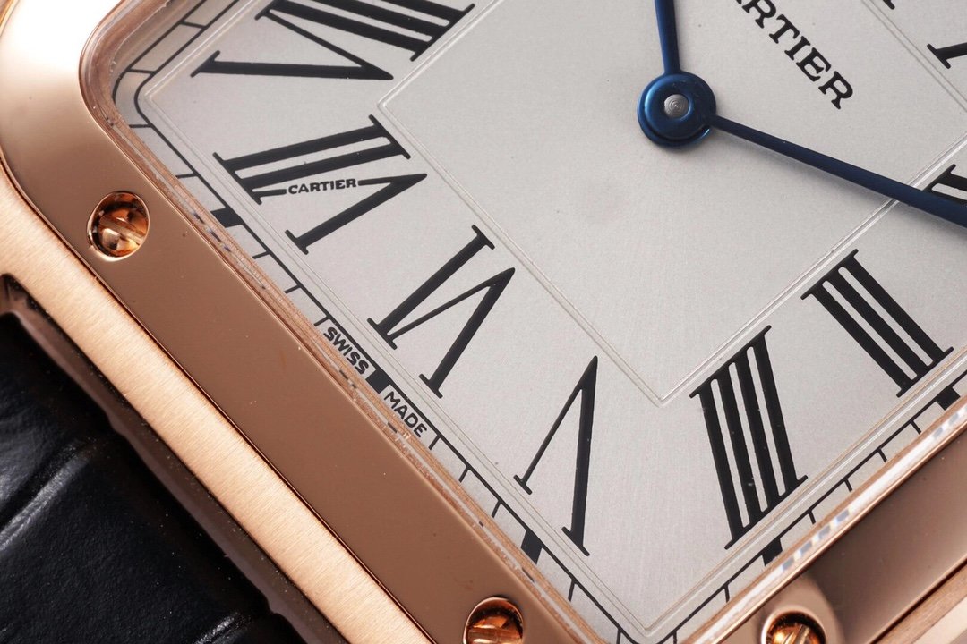 Santos De Cartier 38mm Mens Black RG/LE Wht F1 Swiss Quartz – Image 8