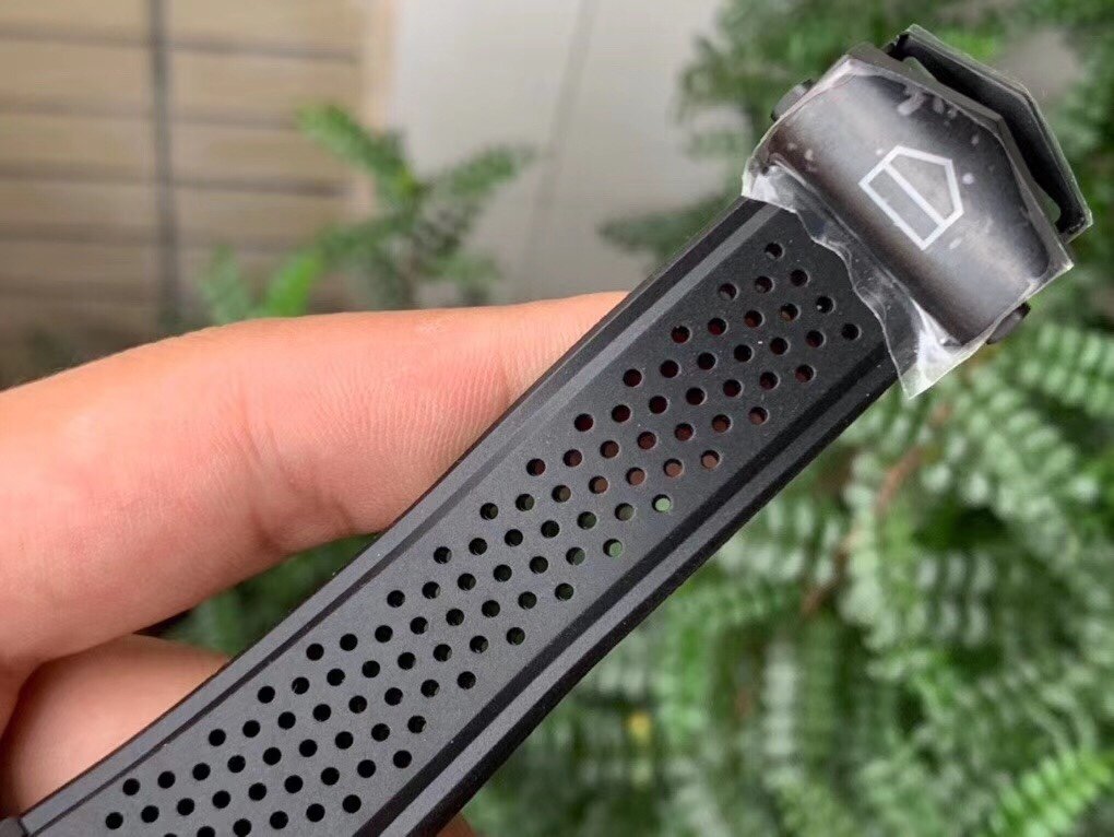 Calibre Heuer 01 Chrono SS/PVD XF 1:1 Best Edition Skeleton Dial Red Hand on Black Rubber Strap A1887 – Image 3