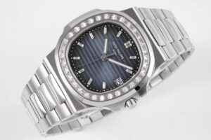 Nautilus 5711 PPF 1:1 Best Edition Blue Dial Diamonds Bezel on SS Bracelet 324CS - Image 8