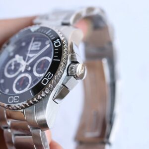 Conquest Real Ceramic Bezel SS ZF 1:1 Best Edition Black dial On SS Bracelet A7750 - Image 9