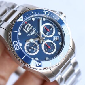 Conquest L3.840.4.56.6 Real Ceramic Bezel SS ZF 1:1 Best Edition Blue dial On SS Bracelet A7750 - Image 5